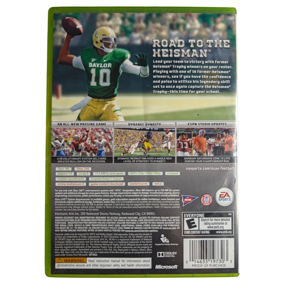 NCAA Football 13 Xbox 360 EA Sports RG3 Barry Sanders Heisman Edition - Picture 2 of 4